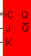 JK-Flip-Flop, Negative Edge Triggerred